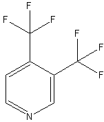 3,4-双(三氟甲基)吡啶结构式