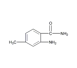 2-氨基-4-甲基苯甲酰胺结构式