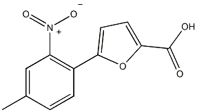 5-(4-甲基-2-硝基苯基)-2-糠酸结构式