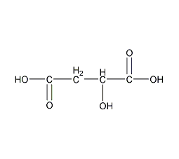 D(+)-羟基丁二酸结构式