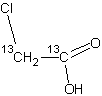 氯乙酸-13C2结构式