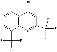 4-溴-2,8-二(三氟甲基)喹啉结构式