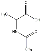 N-乙酰基-DL-α-丙氨酸结构式