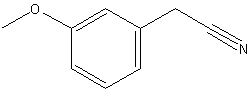 3-甲氧基苯乙腈结构式