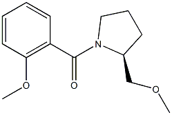 (S)-(−)-1-(2-甲氧基苯甲酰)-2-(甲氧基甲基)吡咯烷结构式