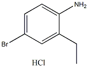 4-溴-2-乙基苯胺盐酸盐结构式