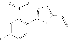 5-(4-氯-2-硝基苯基)糠醛结构式