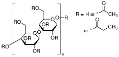 纤维素乙酸酯丙酸酯结构式