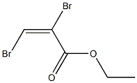 乙基反-2,3-二溴丙烯酰酸结构式