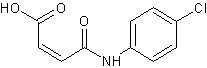 N-(对氯苯基)马来酸结构式