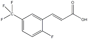2-氟-5-(三氟甲基)肉桂酸结构式