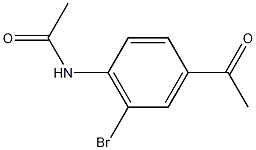 4-乙酰胺基-3-溴苯乙酮结构式