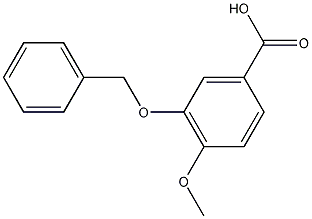 3-苯甲氧基-4-甲氧基苯甲酸结构式