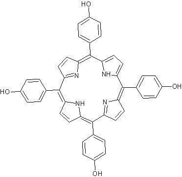 5,10,15,20-四(4-羟苯基)-21H,23H-卟吩结构式