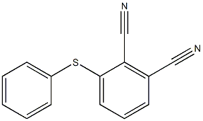 3-苯基硫烷基邻苯二甲腈结构式