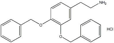 3,4-(二苄氧基)苯乙胺盐酸盐结构式