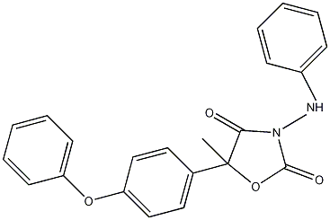 噁唑菌酮结构式