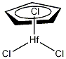 三氯化环戊二烯铪结构式