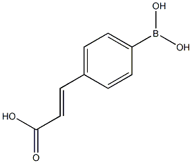 4-(2-羧基乙烯)苯硼酸结构式