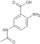 5-乙酰胺基-2-氨基苯酸结构式