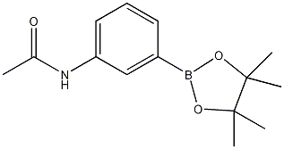 3-乙酰胺基苯硼酸频哪醇酯结构式