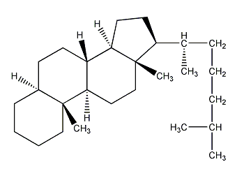 胆甾烷结构式