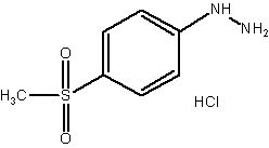4-甲基磺酰苯肼盐酸盐结构式