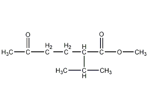 2-(1-甲基乙基)-5-氧代己酸甲酯结构式