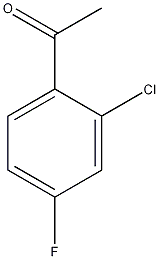 2'-氯-4'-氟苯乙酮结构式