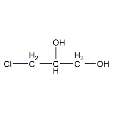 (±)-3-氯-1,2-丙二醇结构式