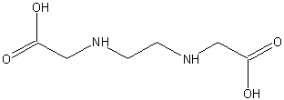 亚乙基二胺-N,N'-二乙酸结构式