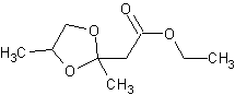 乙丙烯乙二醇缩酮乙酯结构式