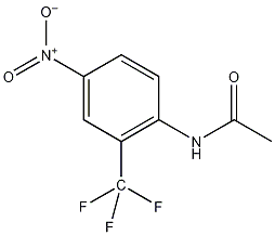 4-硝基-2-(三氟甲基)乙酰苯胺结构式
