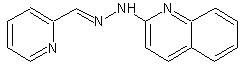 吡啶-2-甲醛2-喹啉腙结构式
