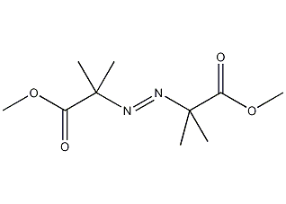 二甲基 2,2'-偶氮双(异丁酸)结构式