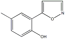 2-(5-异噁唑基)-4-甲基苯酚结构式