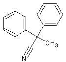 2,2-联苯基丙腈结构式