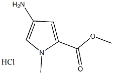 4-Amino-1-methyl-1h-pyrrole-2-carboxylic acid-methyl ester HCl结构式