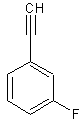 1-乙炔基-3-氟苯结构式