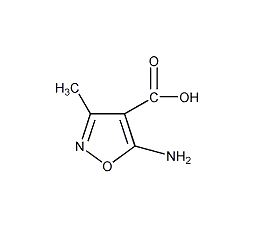 3-甲基-5-氨基异噁唑-4-羧酸结构式