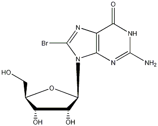 8-溴鸟苷结构式