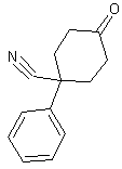 4-氰基-4-苯基环己酮结构式