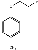 1-(2-溴乙氧基)-4-甲基苯结构式