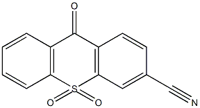 9-氧-9H-硫代呫吨-3-甲腈10,10-二氧化物结构式