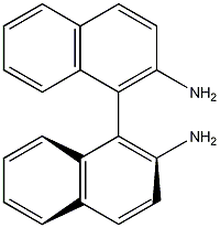 (S)-(-)-1,1'-双(2-萘胺)结构式