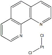二氯(1,10-亚铁试剂)铂(II)结构式