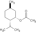 (1S)-(+)-乙酸新薄荷结构式