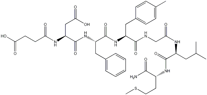 Succinyl-Asp-Phe-(N-Me)-Phe-Gly-Leu-Met-NH2
