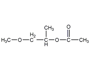 丙二醇单甲醚乙酸酯结构式