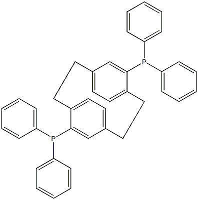 (S)-(+)-4,12-Bis(diphenylphosphino)-[2.2]-paracyclophane结构式